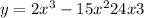 y=2x^{3}-15x^{2}+24x+3