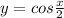 y=cos\frac{x}{2}