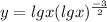 y=lgx + (lgx)^{\frac{-3}{2}