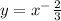 y=x^-{\frac{2}{3} }