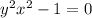 y^{2}+ x^{2} -1=0