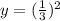 y = ( \frac{1}{3} ) {}^{2} 