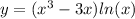 y = (x ^{3} - 3x) ln(x) 