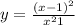 y = \frac{(x - 1) {}^{2} }{x { }^{2} + 1 } 