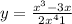 y = \frac{ {x}^{3} - 3x} { {2x}^{4} + 1 } 