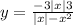 y = \frac{ - 3 |x| + 3 }{ |x| - {x}^{2} } 