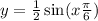 y = \frac{1}{2} \sin(x + \frac{\pi}{6} ) 