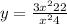 y = \frac{3x^{2}+22}{x^2+4}