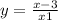 y = \frac{x - 3}{x + 1} 