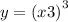 y = {(x + 3)}^{3} 
