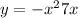 y = { - x}^{2} + 7x