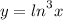 y = { ln}^{3} x