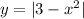 y = |3 - {x}^{2} | 