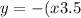 y = - (x + 3.5)^{2} - 47