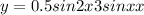 y = 0.5sin2x + 3sinx + x \\ 