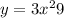 y = 3x^{2} + 9 