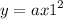 y = a {x + 1}^{2}
