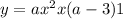 y = ax {}^{2} + x(a - 3) + 1