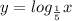 y = log_{ \frac{1}{5} }x