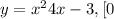 y = x^{2} +4x-3 , [0; 2]
