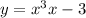 y = x^3 + x - 3