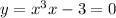 y = x^3 + x - 3 = 0