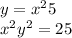 y = x {}^{2} + 5 \\ x {}^{2} + y {}^{2} = 25