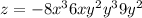 z=-8x^3+6xy^2+y^3+9y^2