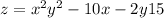 z = {x}^{2} + {y}^{2} - 10x - 2y + 15