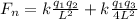 {F}_{n}=k\frac{{q}_{1}{q}_{2}}{{L}^{2}}+k\frac{{q}_{1}{q}_{3}}{4{L}^{2}}