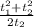 \frac{t_1^2 +t_2^2}{2t_2}