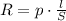 R = p \cdot \frac{l}{S}