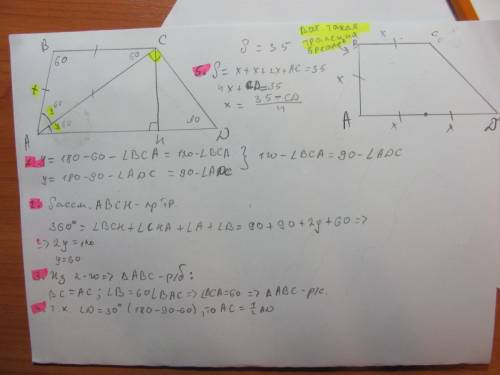 Втрапеции abcd диагональ ac перпендикулярна боковой стороне cd и является биссектрисой угла a.найдит