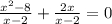 \frac{x^{2}-8}{x-2}+\frac{2x}{x-2}=0