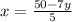 x=\frac{50-7y}{5}