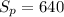 S_{p}=640