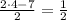 \frac{2\cdot4-7}{2}= \frac{1}{2}