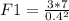 F1=\frac{3*7}{0.4^{2}}