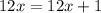 12x=12x+1