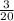  \frac{3}{20} 