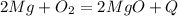 2Mg+O_2=2MgO+Q