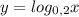 y=log_{0,2}x