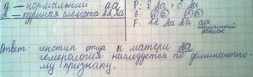 У, гемералопией (куриная слепота), родился нормальный ребенок. опредилите характер наследования геме