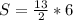 S=\frac{13}{2}*6