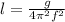 l=\frac{g}{4\pi^{2}f^{2}}