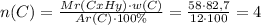 n(C)=\frac{Mr(CxHy)\cdot{w(C)}}{Ar(C)\cdot{100\%}}=\frac{58\cdot{82,7}}{12\cdot{100}}=4