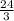  \frac{24}{3} 