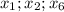 x_{1};x_{2};x_{6}