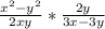 \frac{x^{2}-y^{2}}{2xy}*\frac{2y}{3x-3y} 