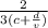 \frac{2}{3(c+\frac{d}{v})}